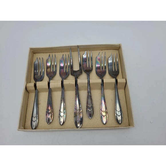 Sheffield Dining 6 Silver Plated Sheffield England 5 Pastry Dessert